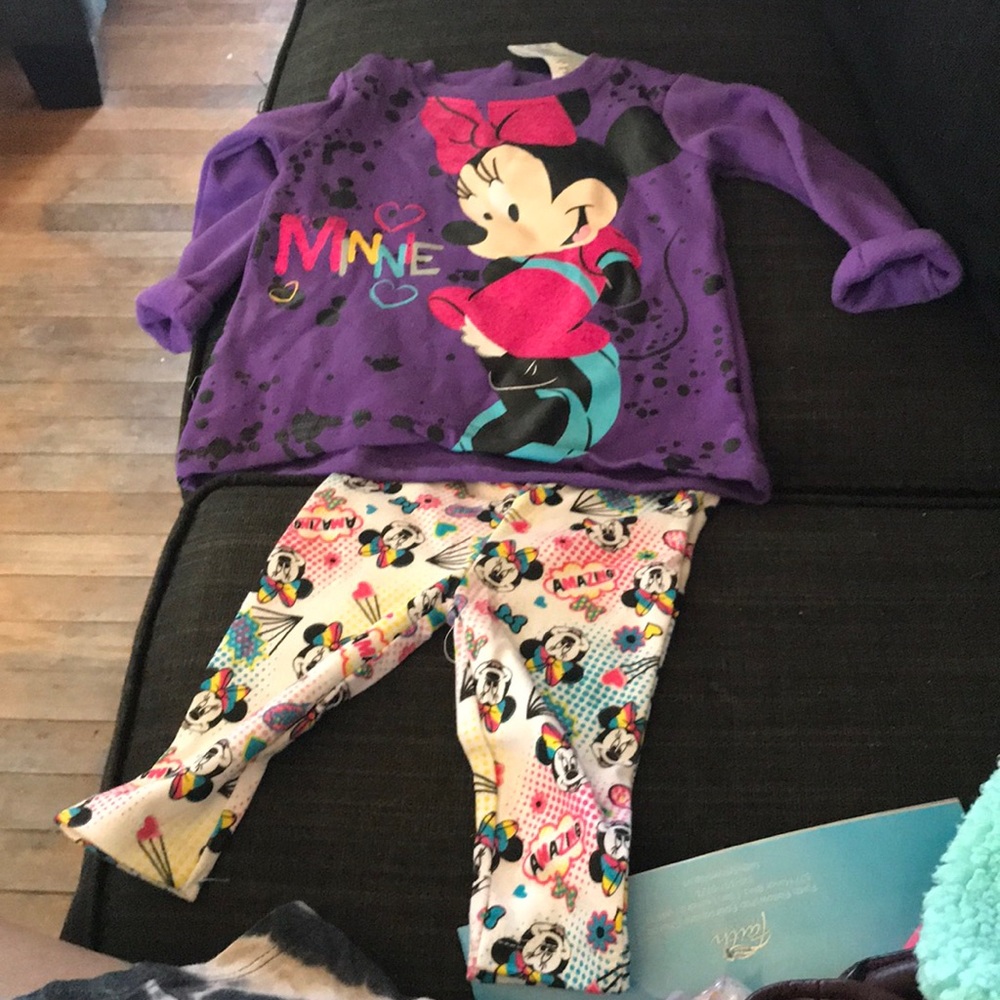 Mickey Mouse sweatshirt and leggings